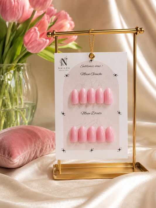 Soft Bloom - Clean & Blush Girl - Press On by Nailza